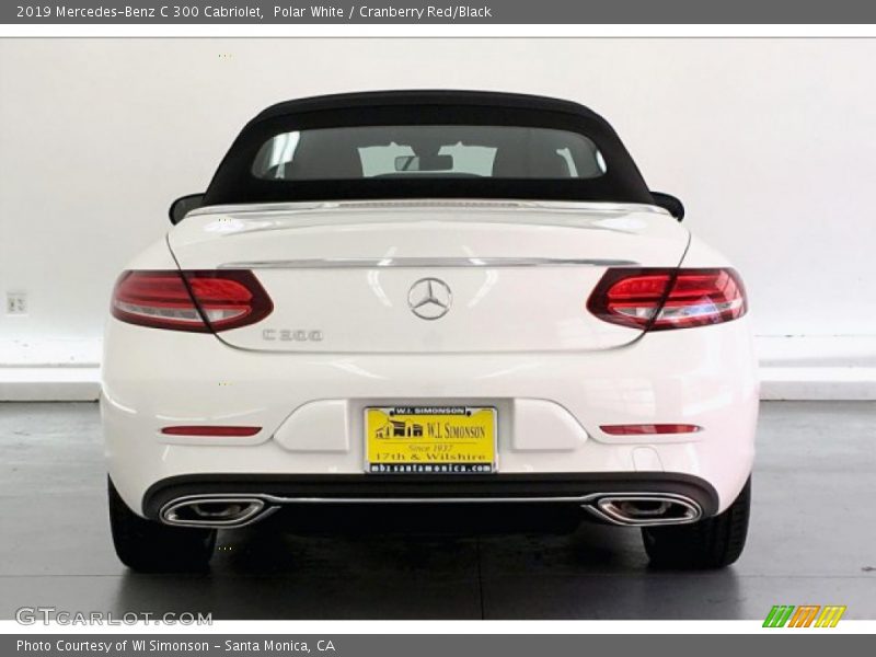 Polar White / Cranberry Red/Black 2019 Mercedes-Benz C 300 Cabriolet