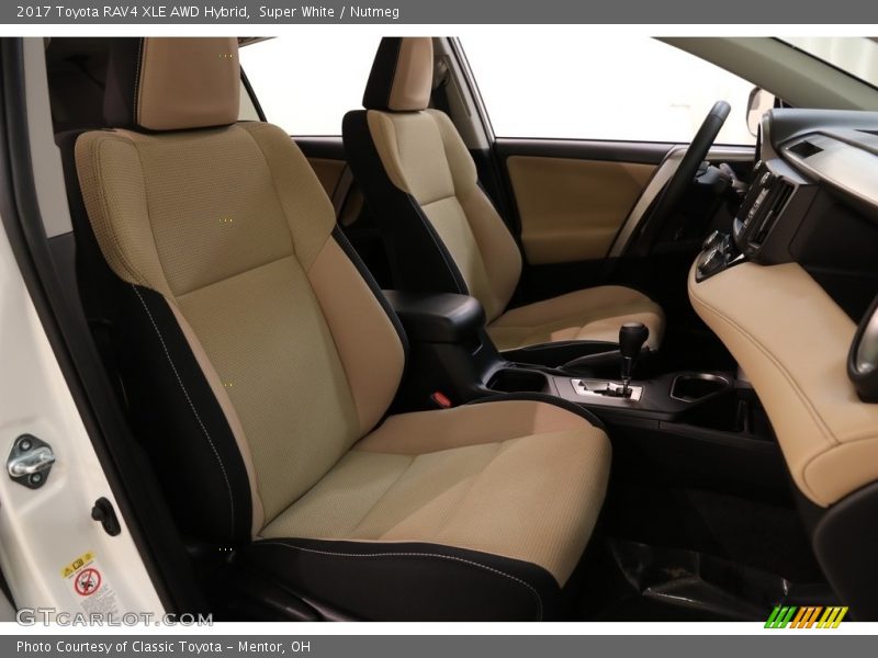 Super White / Nutmeg 2017 Toyota RAV4 XLE AWD Hybrid