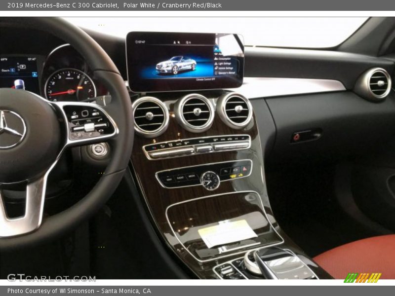 Polar White / Cranberry Red/Black 2019 Mercedes-Benz C 300 Cabriolet