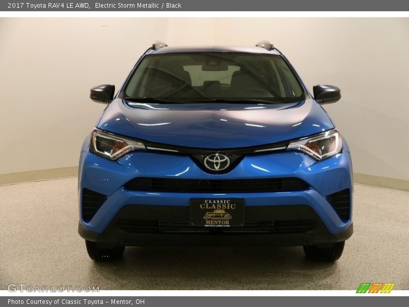 Electric Storm Metallic / Black 2017 Toyota RAV4 LE AWD