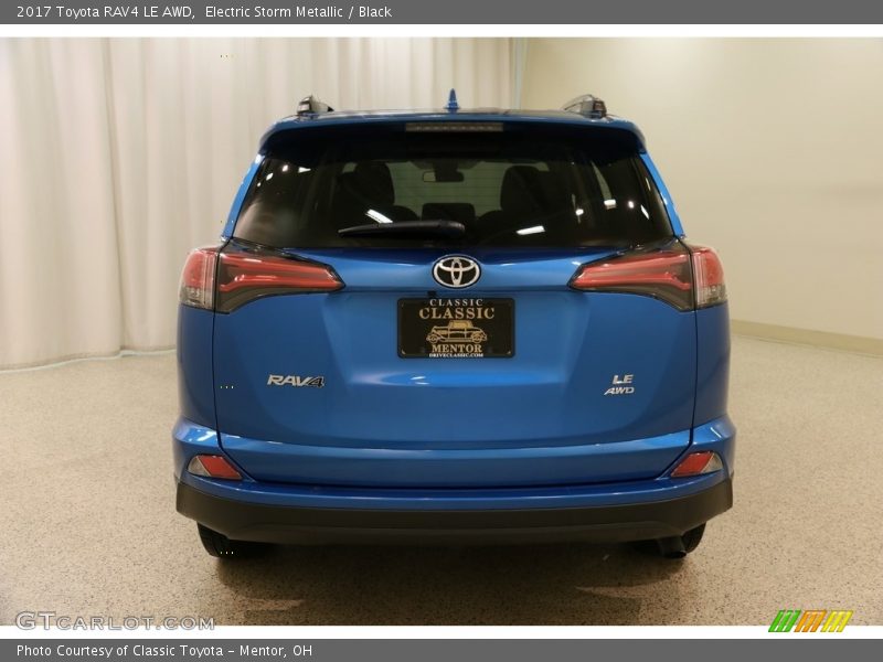 Electric Storm Metallic / Black 2017 Toyota RAV4 LE AWD