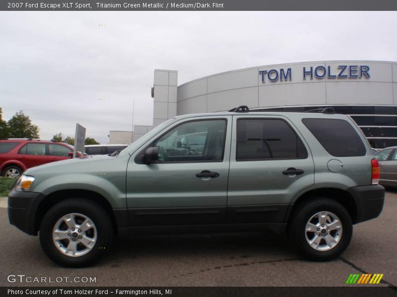 Titanium Green Metallic / Medium/Dark Flint 2007 Ford Escape XLT Sport