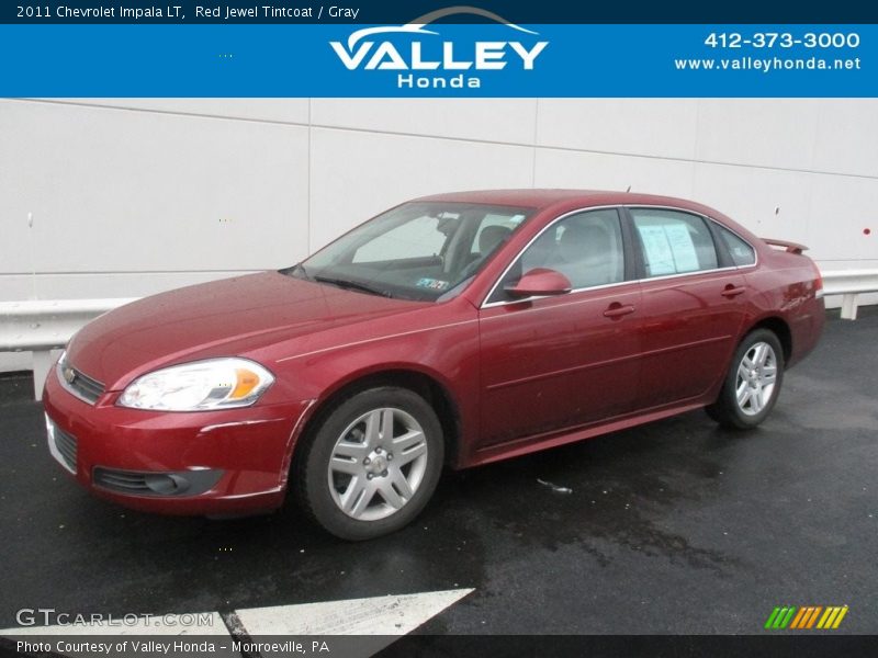 Red Jewel Tintcoat / Gray 2011 Chevrolet Impala LT