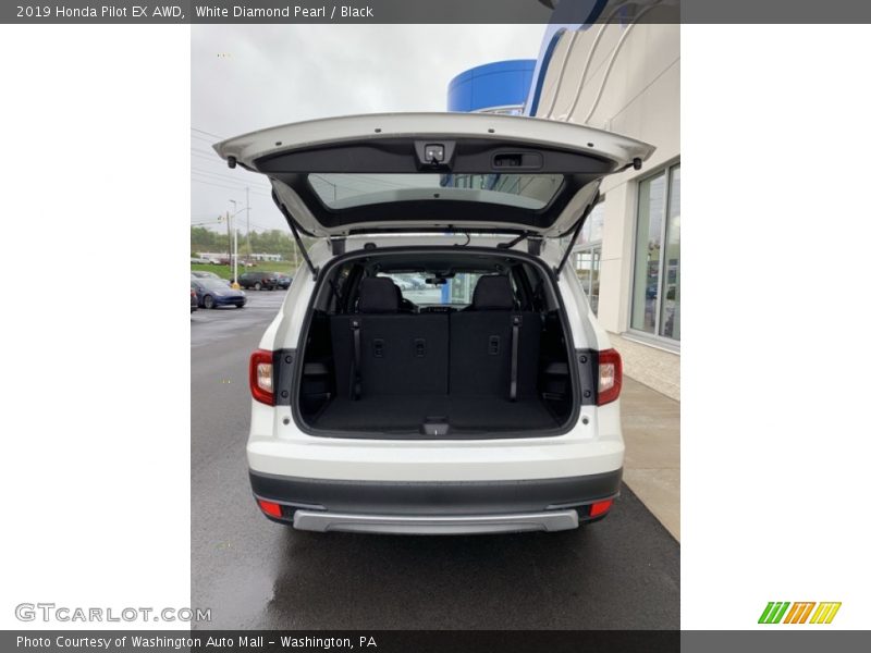 White Diamond Pearl / Black 2019 Honda Pilot EX AWD