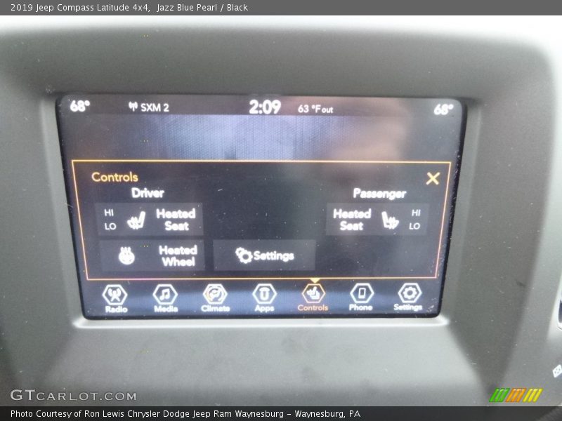 Jazz Blue Pearl / Black 2019 Jeep Compass Latitude 4x4