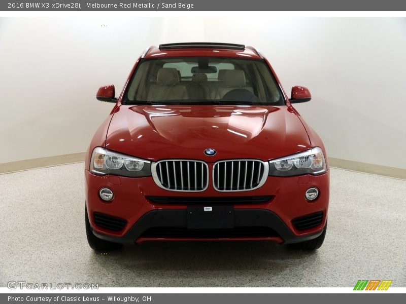 Melbourne Red Metallic / Sand Beige 2016 BMW X3 xDrive28i