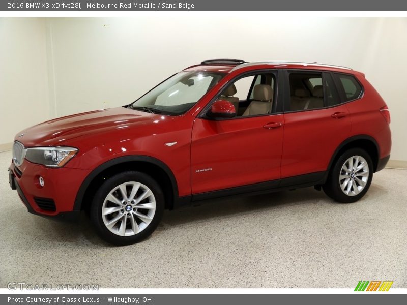 Melbourne Red Metallic / Sand Beige 2016 BMW X3 xDrive28i