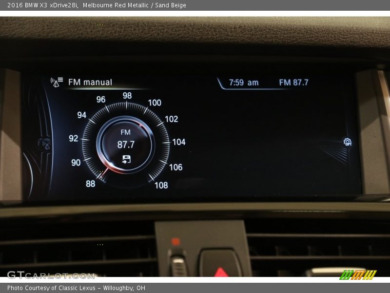 Melbourne Red Metallic / Sand Beige 2016 BMW X3 xDrive28i