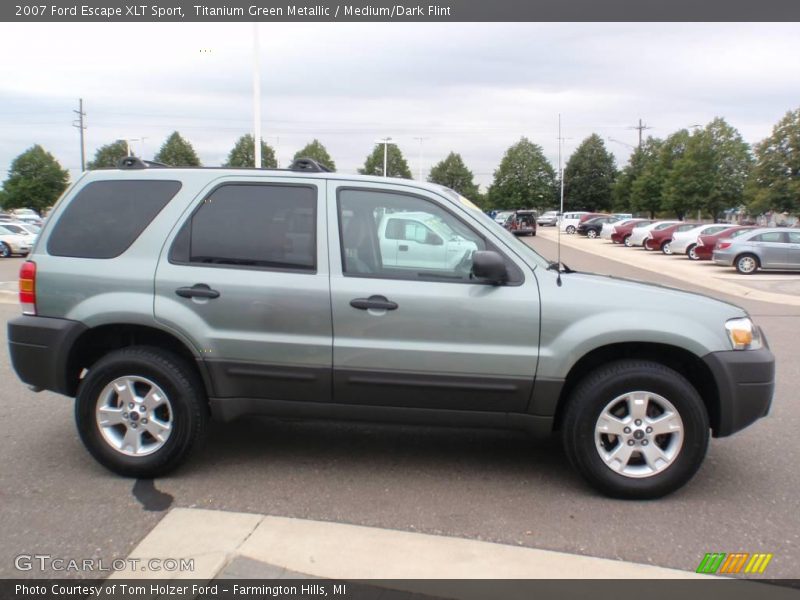Titanium Green Metallic / Medium/Dark Flint 2007 Ford Escape XLT Sport