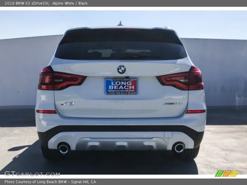 Alpine White / Black 2019 BMW X3 sDrive30i