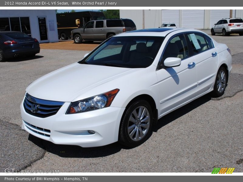 White Orchid Pearl / Ivory 2012 Honda Accord EX-L V6 Sedan
