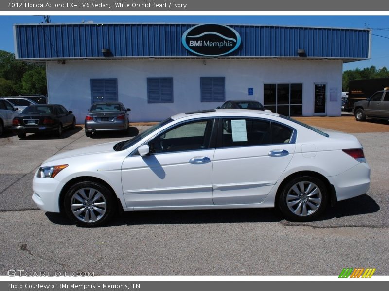 White Orchid Pearl / Ivory 2012 Honda Accord EX-L V6 Sedan
