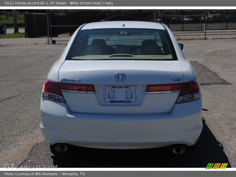 White Orchid Pearl / Ivory 2012 Honda Accord EX-L V6 Sedan