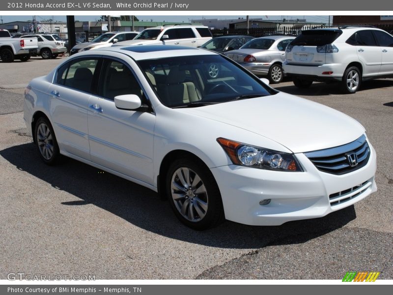 White Orchid Pearl / Ivory 2012 Honda Accord EX-L V6 Sedan