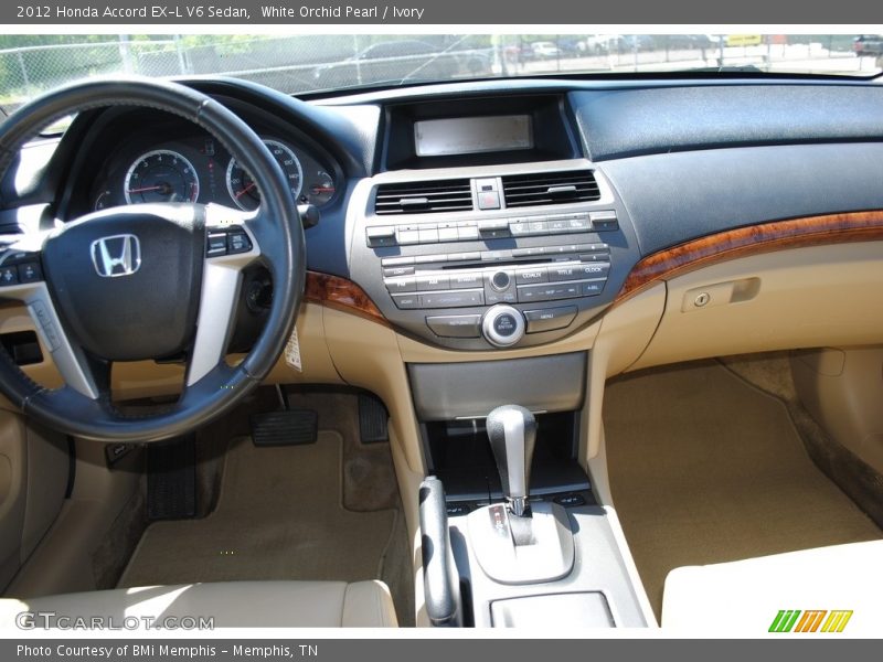 White Orchid Pearl / Ivory 2012 Honda Accord EX-L V6 Sedan
