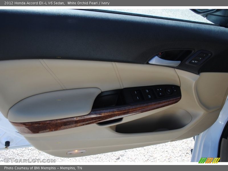 White Orchid Pearl / Ivory 2012 Honda Accord EX-L V6 Sedan