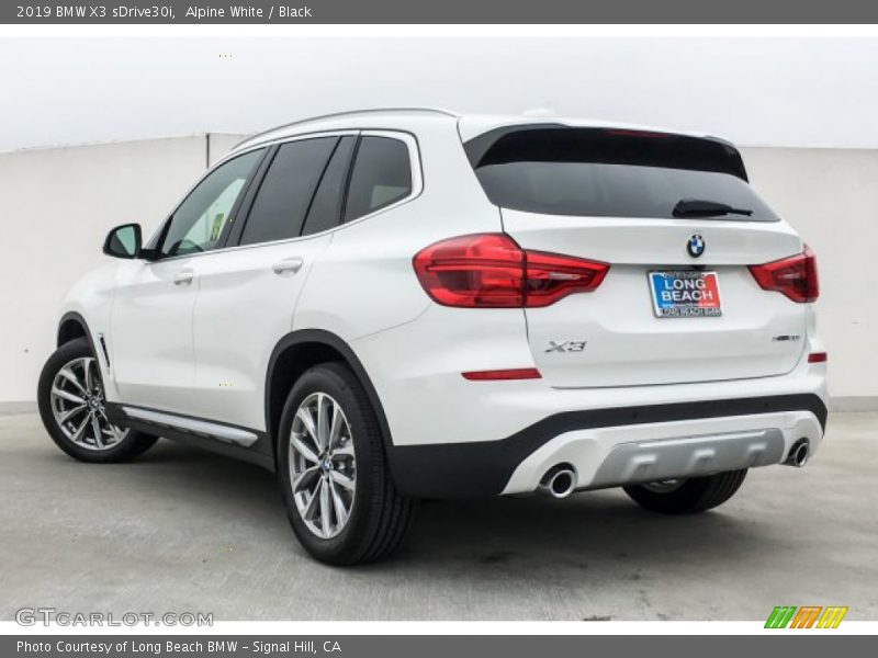 Alpine White / Black 2019 BMW X3 sDrive30i