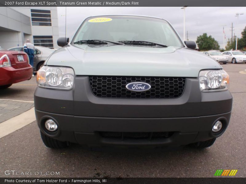 Titanium Green Metallic / Medium/Dark Flint 2007 Ford Escape XLT Sport