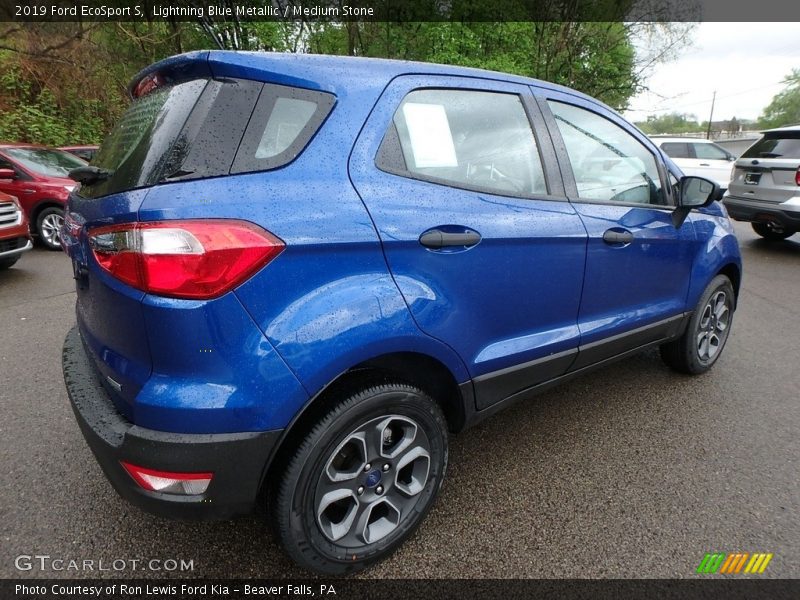 Lightning Blue Metallic / Medium Stone 2019 Ford EcoSport S