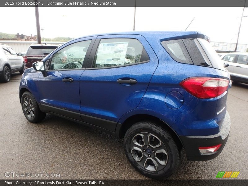 Lightning Blue Metallic / Medium Stone 2019 Ford EcoSport S