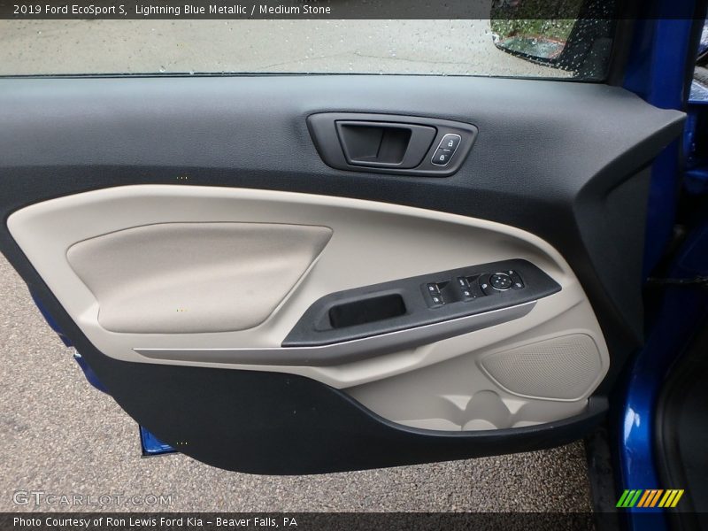 Lightning Blue Metallic / Medium Stone 2019 Ford EcoSport S