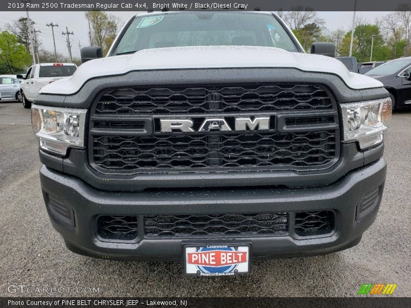 Bright White / Black/Diesel Gray 2019 Ram 2500 Tradesman Regular Cab 4x4