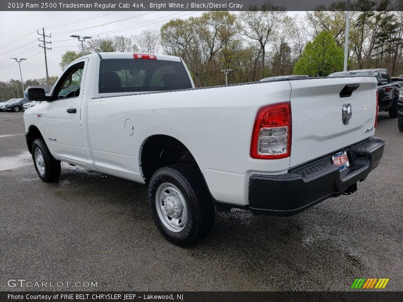 Bright White / Black/Diesel Gray 2019 Ram 2500 Tradesman Regular Cab 4x4