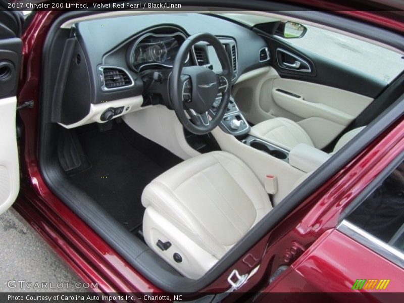 Velvet Red Pearl / Black/Linen 2017 Chrysler 200 Limited