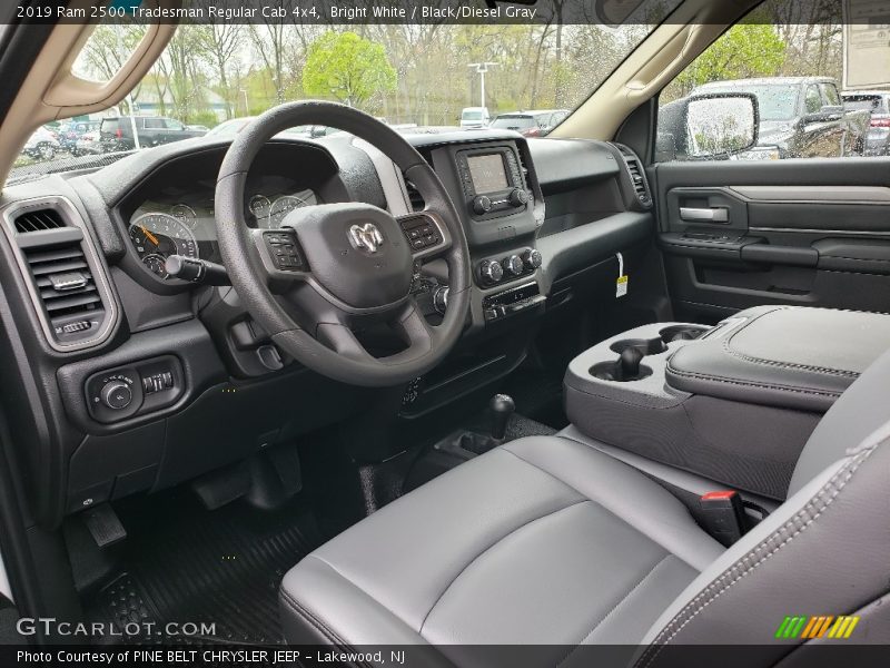  2019 2500 Tradesman Regular Cab 4x4 Black/Diesel Gray Interior