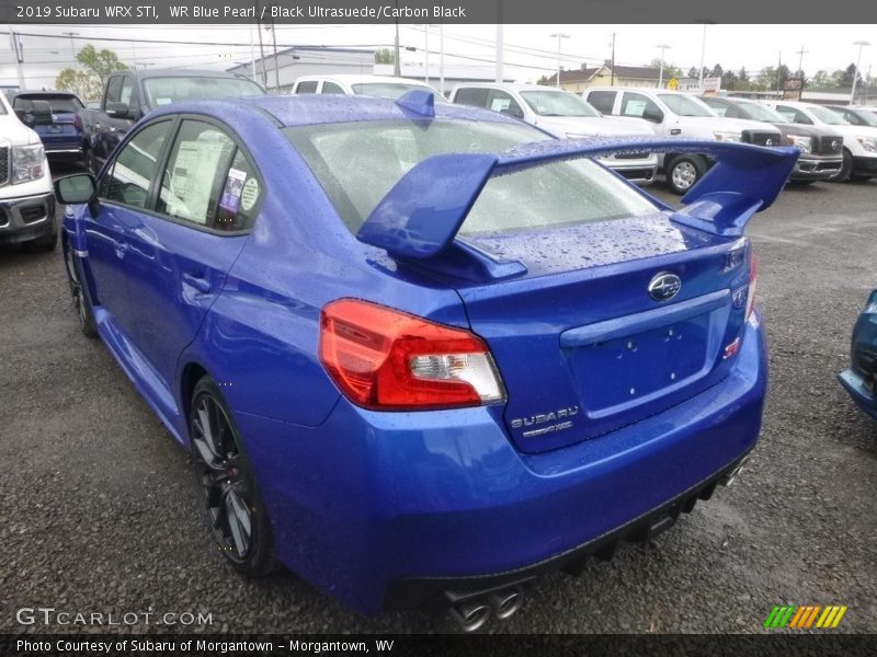 WR Blue Pearl / Black Ultrasuede/Carbon Black 2019 Subaru WRX STI