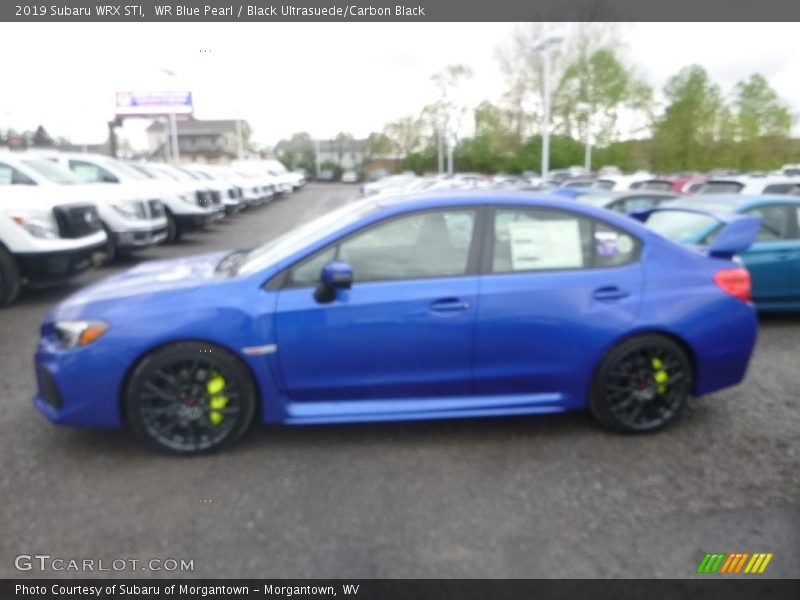 WR Blue Pearl / Black Ultrasuede/Carbon Black 2019 Subaru WRX STI