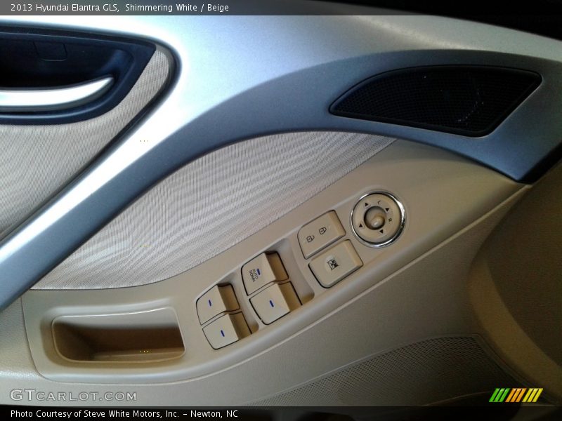 Shimmering White / Beige 2013 Hyundai Elantra GLS