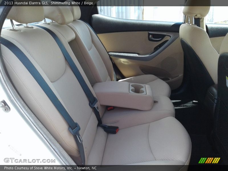 Shimmering White / Beige 2013 Hyundai Elantra GLS