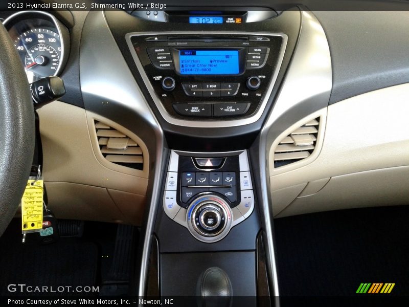 Shimmering White / Beige 2013 Hyundai Elantra GLS