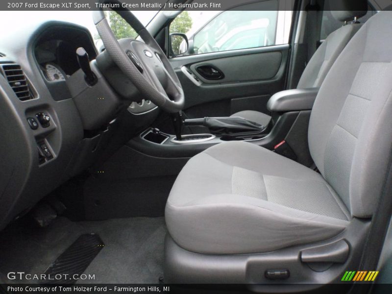 Titanium Green Metallic / Medium/Dark Flint 2007 Ford Escape XLT Sport
