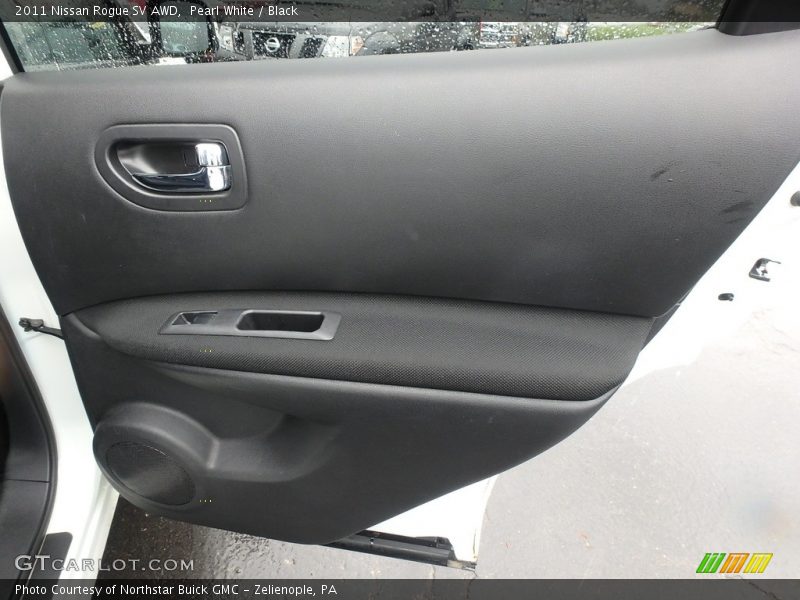 Pearl White / Black 2011 Nissan Rogue SV AWD
