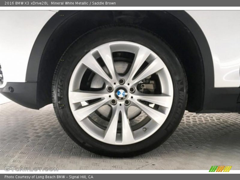 Mineral White Metallic / Saddle Brown 2016 BMW X3 xDrive28i