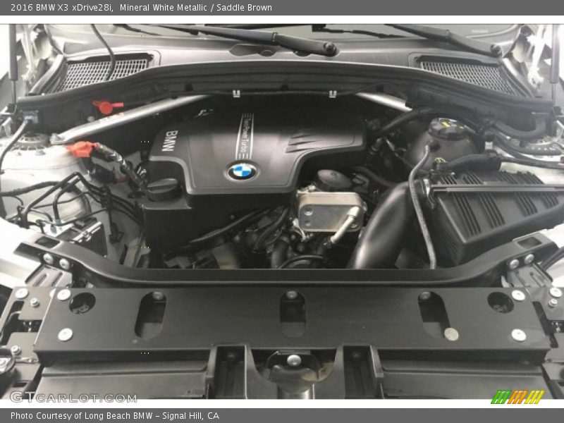 Mineral White Metallic / Saddle Brown 2016 BMW X3 xDrive28i