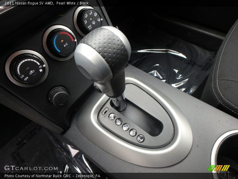 Pearl White / Black 2011 Nissan Rogue SV AWD