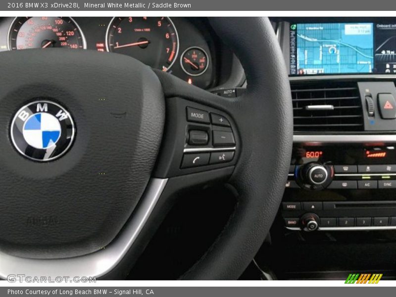 Mineral White Metallic / Saddle Brown 2016 BMW X3 xDrive28i