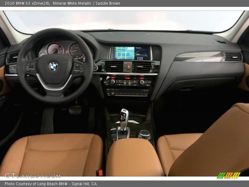 Mineral White Metallic / Saddle Brown 2016 BMW X3 xDrive28i