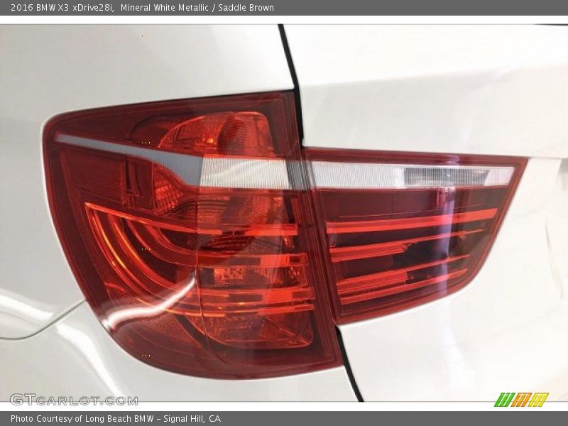 Mineral White Metallic / Saddle Brown 2016 BMW X3 xDrive28i