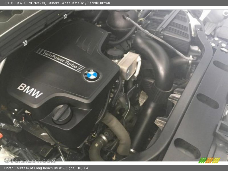 Mineral White Metallic / Saddle Brown 2016 BMW X3 xDrive28i