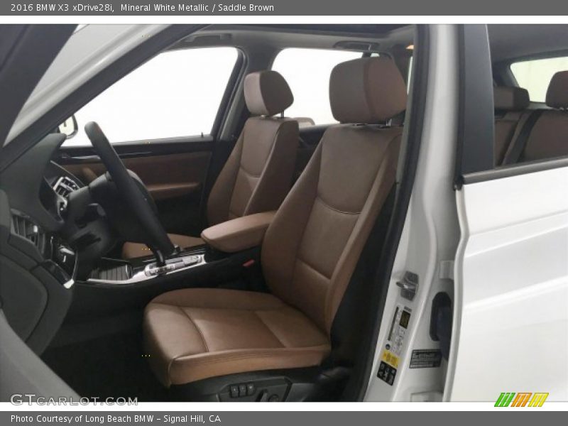Mineral White Metallic / Saddle Brown 2016 BMW X3 xDrive28i