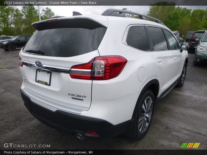 Crystal White Pearl / Slate Black 2019 Subaru Ascent Limited