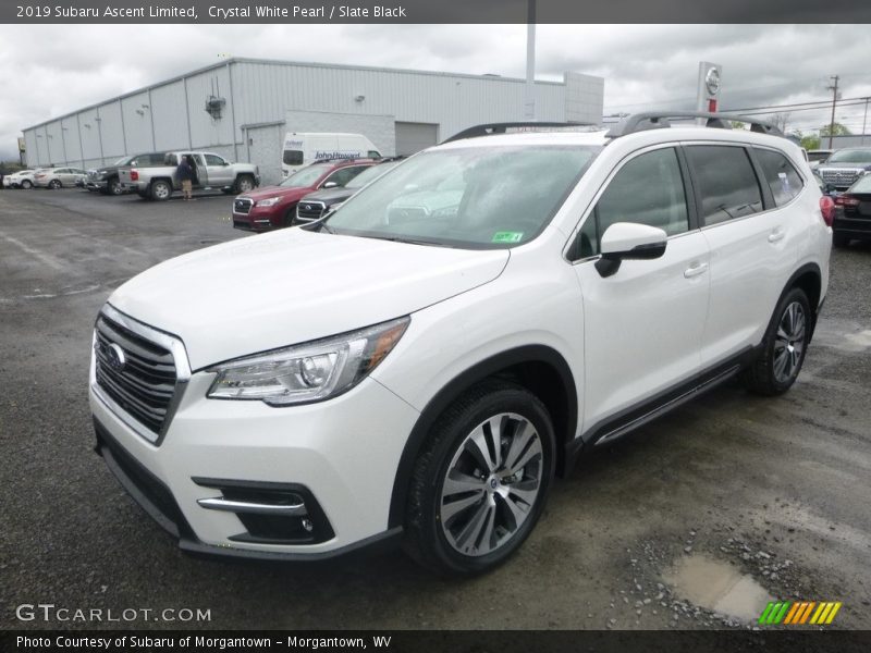 Crystal White Pearl / Slate Black 2019 Subaru Ascent Limited