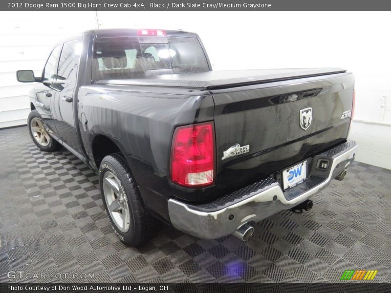 Black / Dark Slate Gray/Medium Graystone 2012 Dodge Ram 1500 Big Horn Crew Cab 4x4