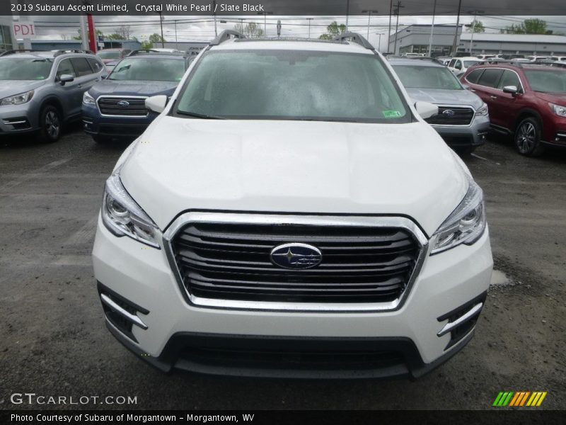 Crystal White Pearl / Slate Black 2019 Subaru Ascent Limited