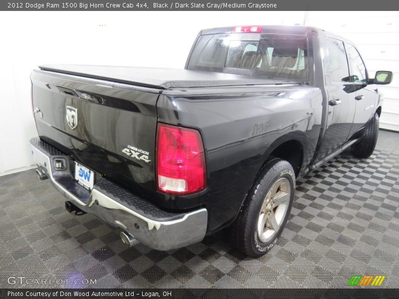 Black / Dark Slate Gray/Medium Graystone 2012 Dodge Ram 1500 Big Horn Crew Cab 4x4