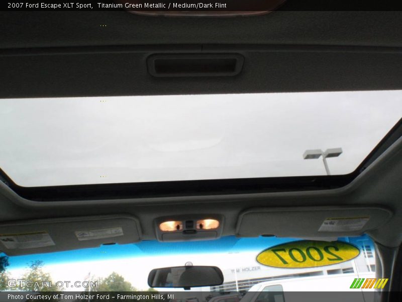 Titanium Green Metallic / Medium/Dark Flint 2007 Ford Escape XLT Sport